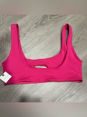 Anthropology Lyrebird asymmetric cutout bralette